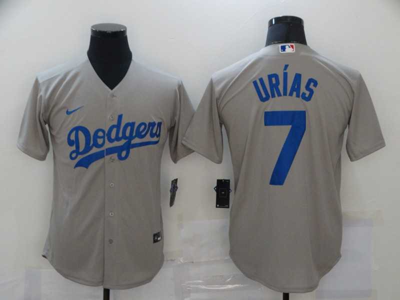 Dodgers 7 Julio Urias Gray 2020 Nike Cool Base Jersey,We sell and wholesale Dodgers 7 Julio Urias Gray 2020 Nike Cool Base Jersey on line form chian!